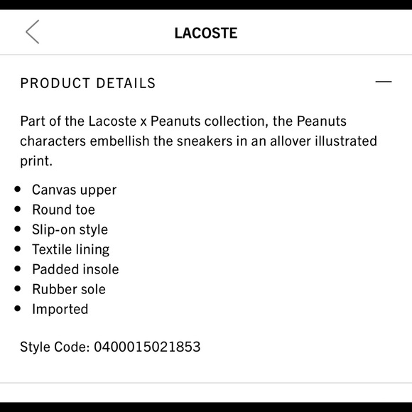 NEW LACOSTE X Sneakers Peanuts Jump Serve Slip-On Shoes BLUE Size 7.5 6Y UNISEX - Picture 6 of 16